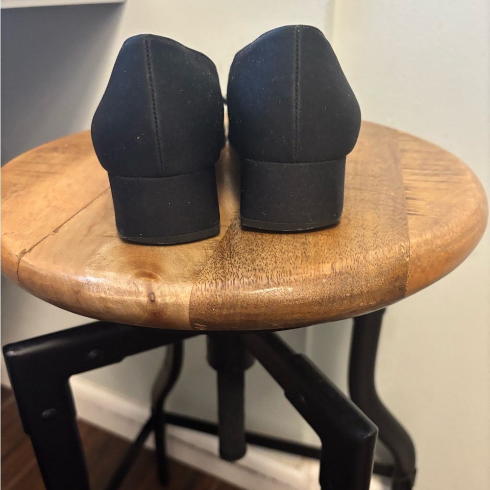 Sergio Rossi Black Flats with Silver Buckle - Picture 5 of 8